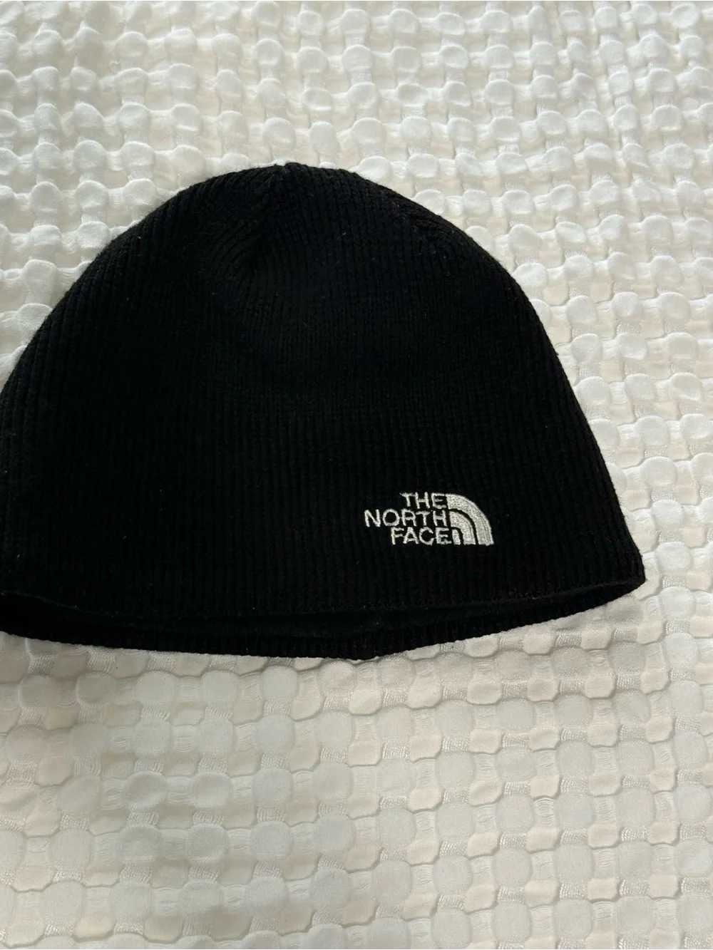 The North Face Black Knit Logo Beanie